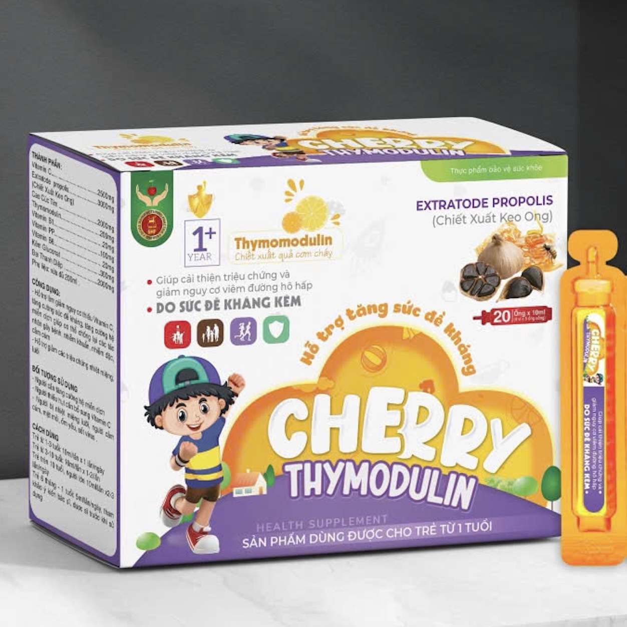 Cherry Thymomodulin hỗ trọ tăng sức đề kháng cho trẻ