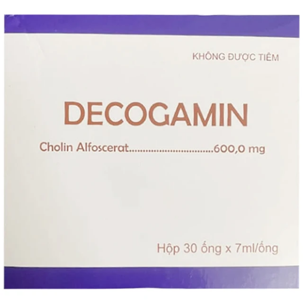  Decogamin 600mg hỗ trợ cải thiện trí nhớ, phục hồi sau chấn thương