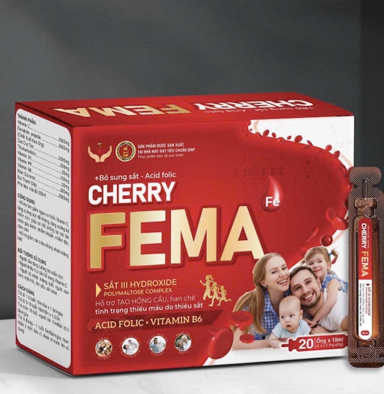 Cherry Fema bổ sung sắt cho cơ thể