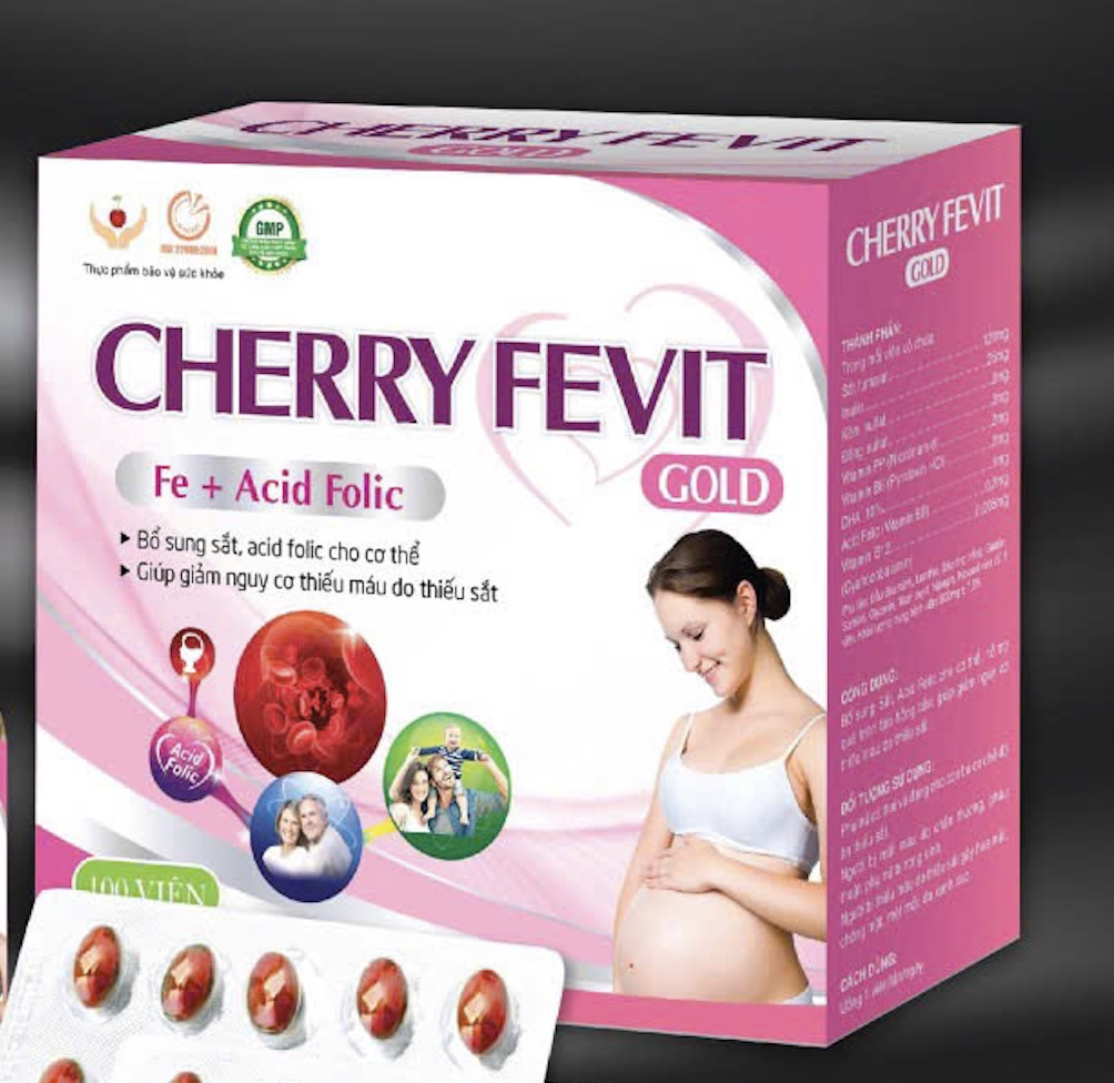 Cherry Fevit Gold giúp giảm nguy cơ thiếu máu