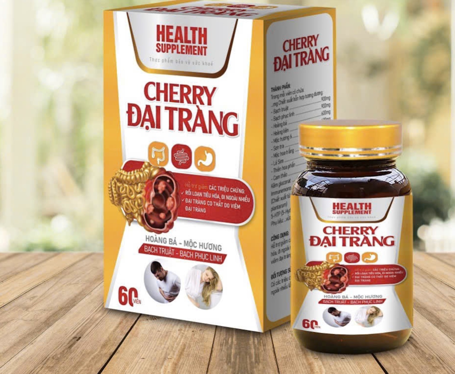 Hỗ trợ rối loạn tiêu hoá do viêm đại tràng CHERRY ĐẠI TRÀNG