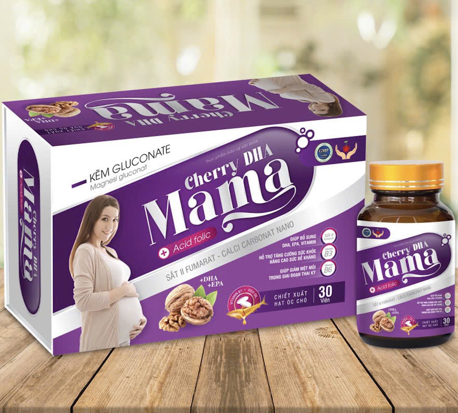  Cherry DHA Mama bổ sung dưỡng chất cho phụ nữ mang thai