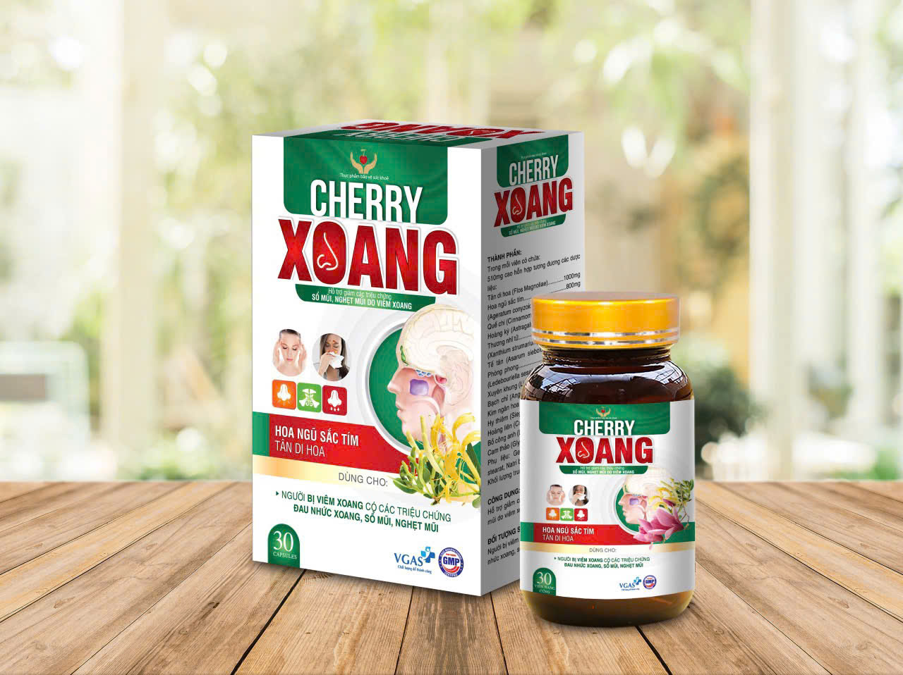 Hỗ trợ giảm các triệu chứng viêm xoang CHERRY XOANG