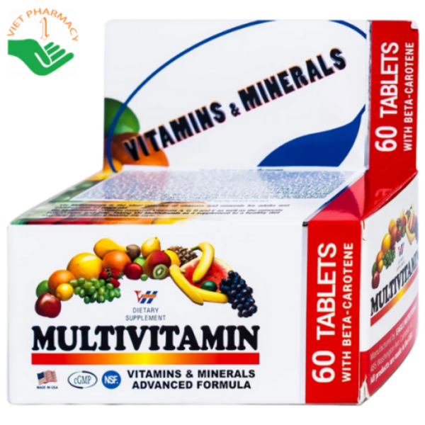 Viên uống bổ sung Vitamin Multivitamin Nutrimed (Hộp 60 Viên)
