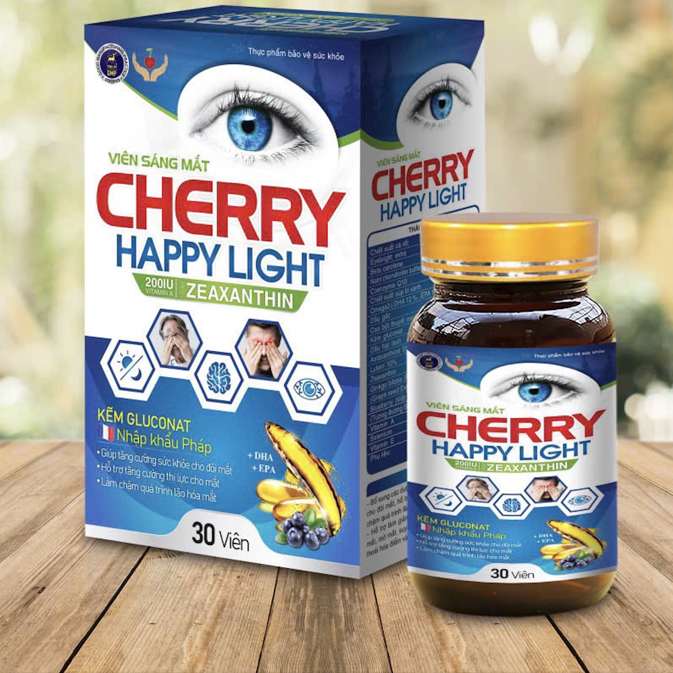 Viên Sáng Mắt Cherry Happy Light