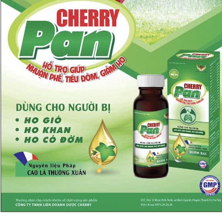 Cherry Pan hỗ trợ giúp nhuận phế