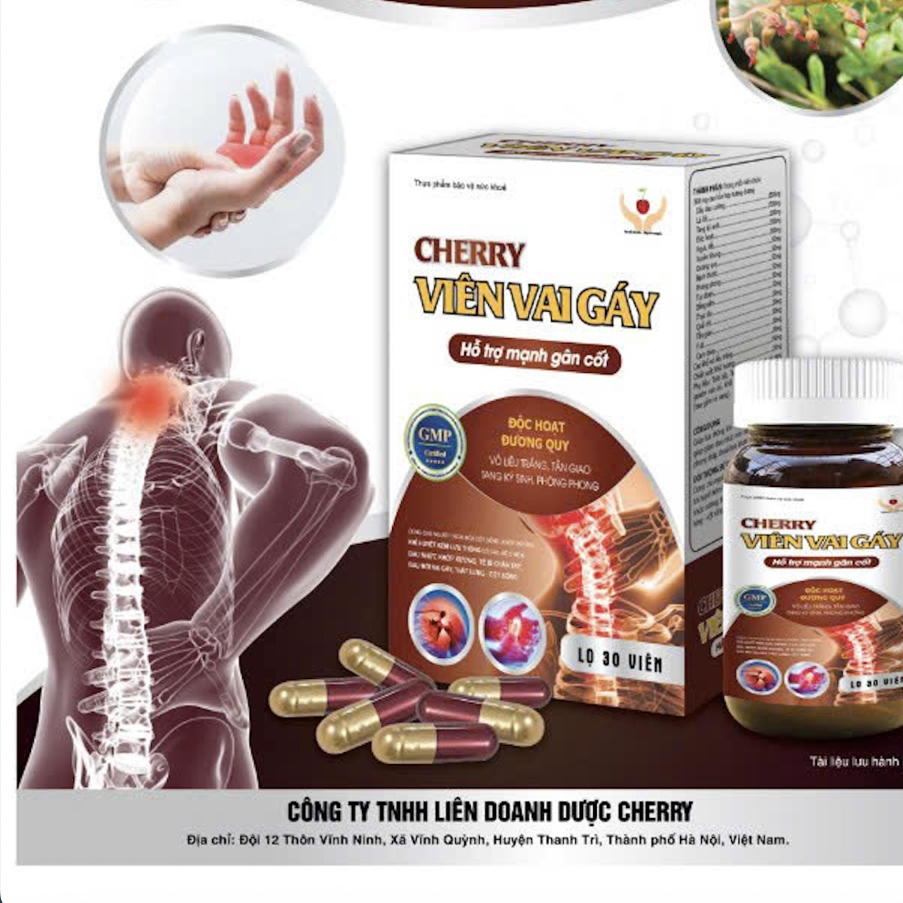 Cherry Viên Vai Gáy giảm đau nhức