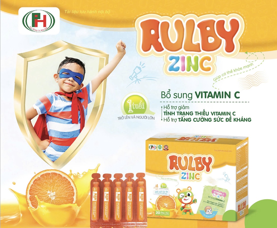Rulby Zinc - Giúp bổ sung vitamin C