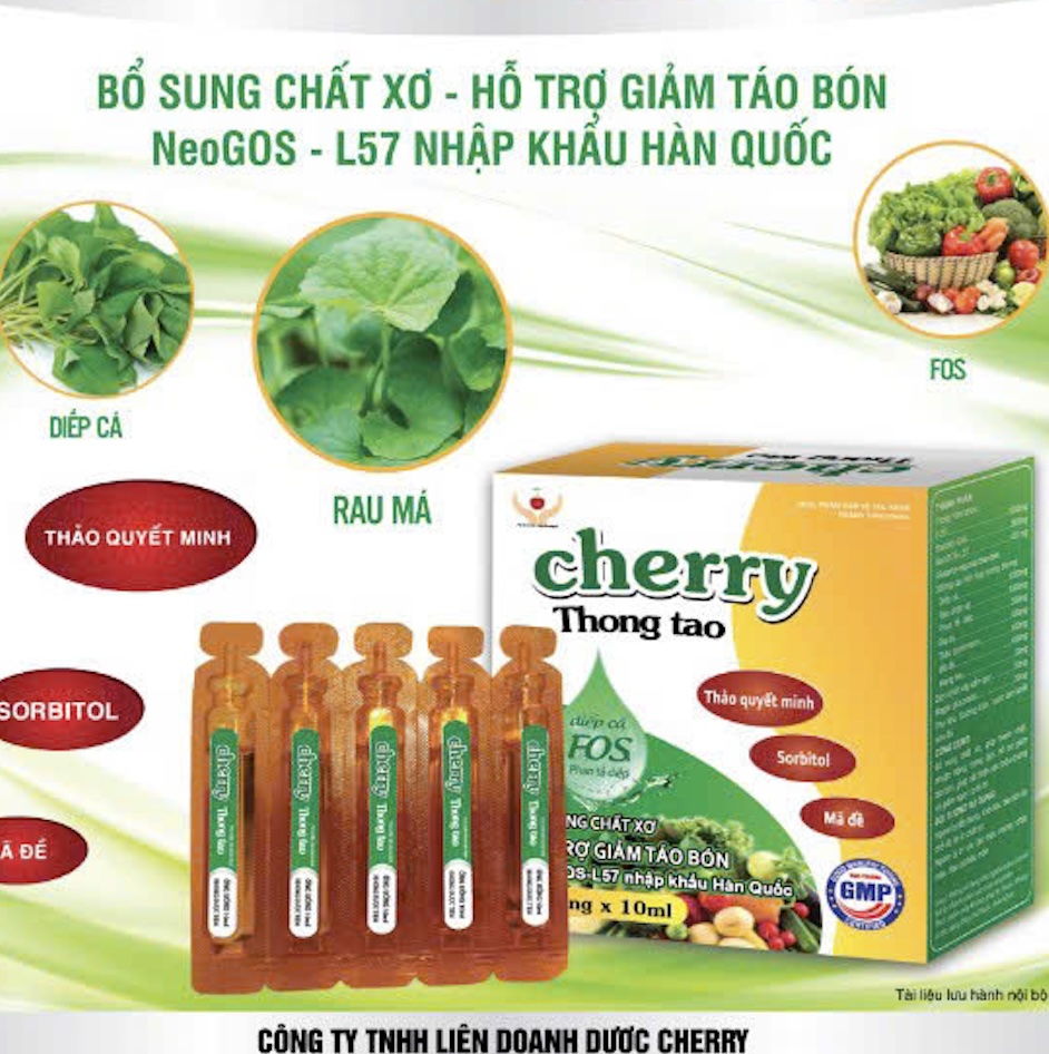 Cherry Thong Tao bổ sung chất sơ giảm táo bón