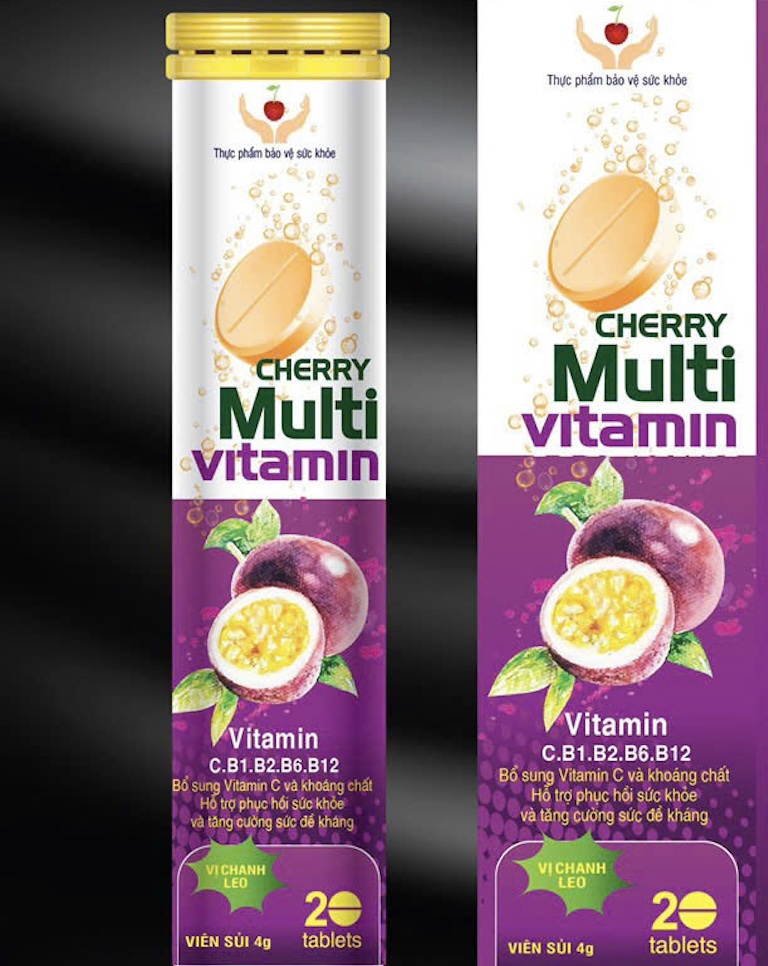 Viên sủi Cherry Multi Vitamin giúp bổ sung vi chất cho cơ thể