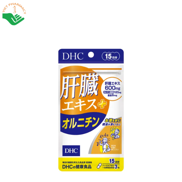 Viên uống bổ gan DHC Liver Essence+Ornithine 15 ngày (Gói 45 viên)
