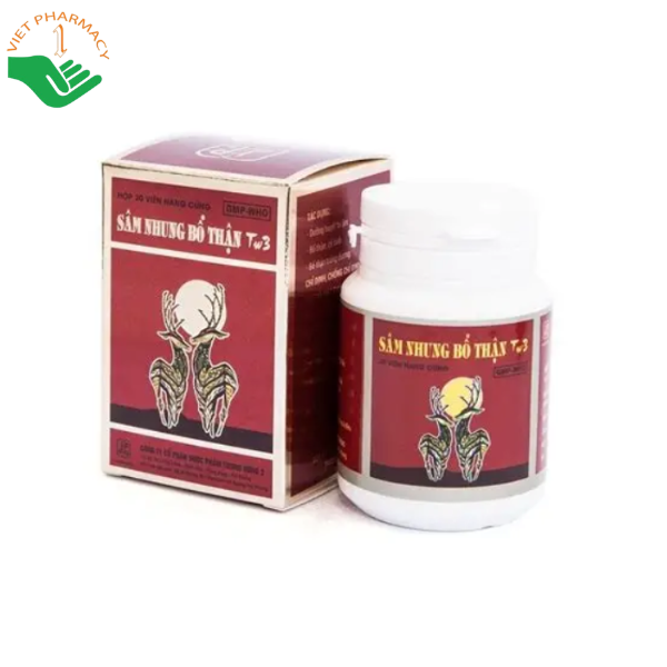 Sâm Nhung Bổ Thận TW3 bổ thận tráng dương (1 lọ x 30 viên)