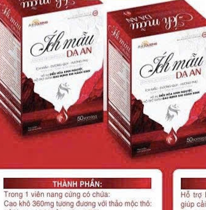 Ích Mẫu Dạ An điều hoà kinh nguyệt