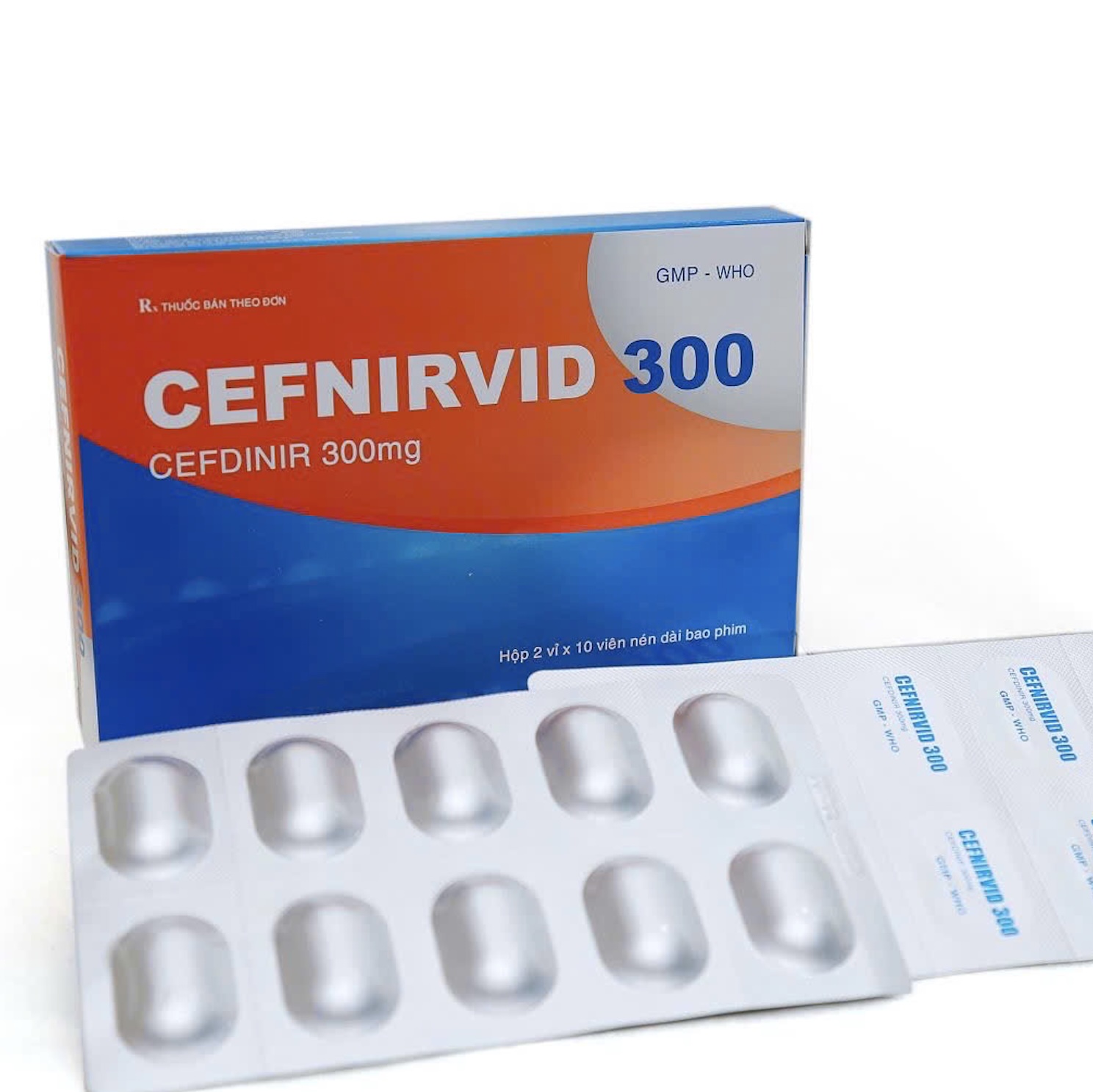 Kháng sinh Cefnirvid 300 điều trị nhiễm khuẩn