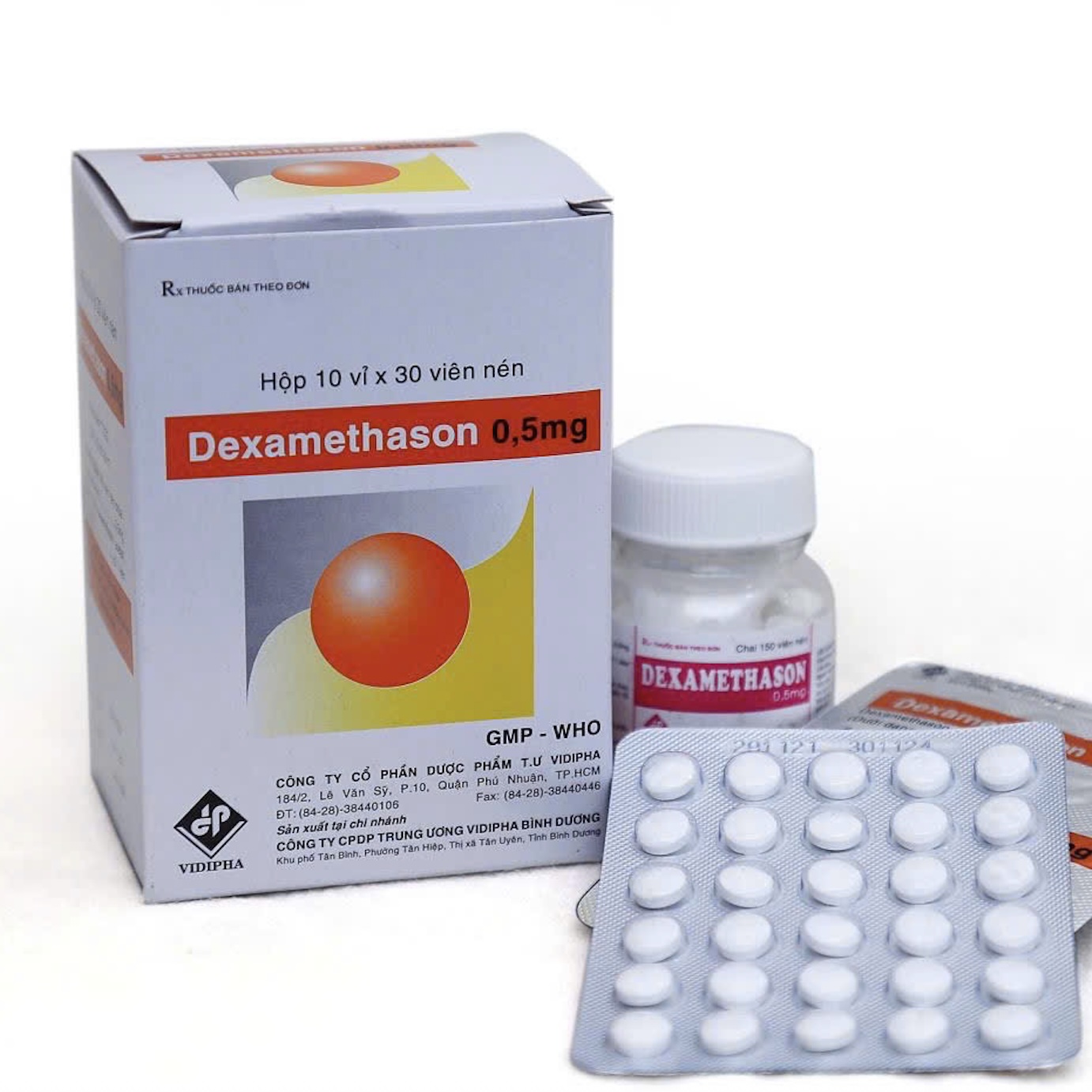 Dexamethason 0,5mg Vidipha hỗ trợ kiểm soát phù não
