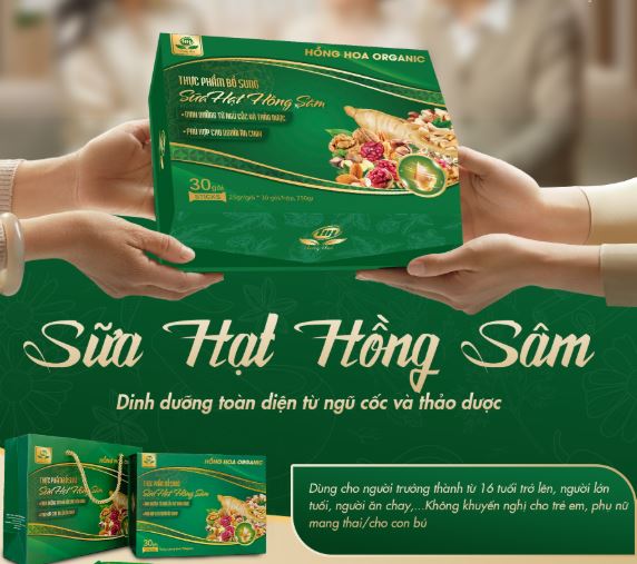 Sữa hạt Hồng Sâm – Dinh dưỡng từ ngũ cốc và thảo dược