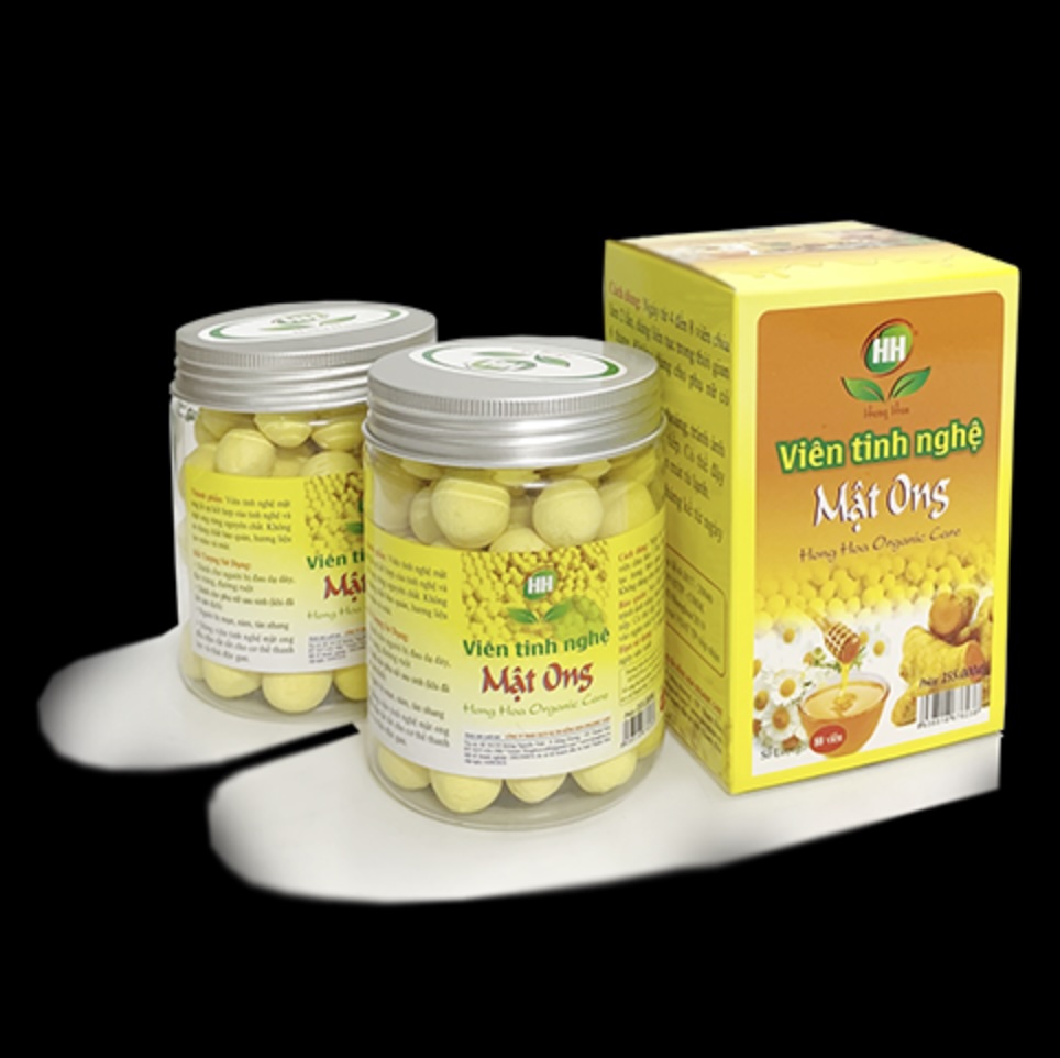 Viên tinh nghệ mật ong Hồng Hoa hỗ trợ phòng chống lão hóa, hỗ trợ thâm nám, tàn nhang