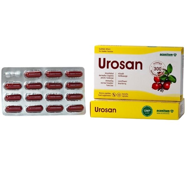 Viên uống Urosan Aconitum UAB hỗ trợ điều trị viêm đường tiết niệu, bàng quang hộp 