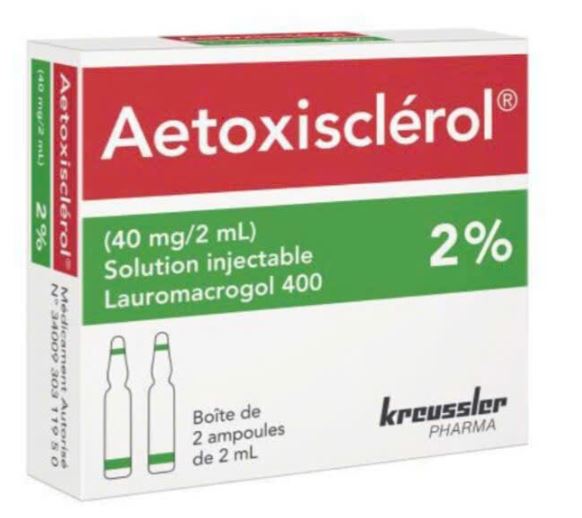 Aetoxisclerol 2% (Lauromacrogol 400) trị giãn tĩnh mạch