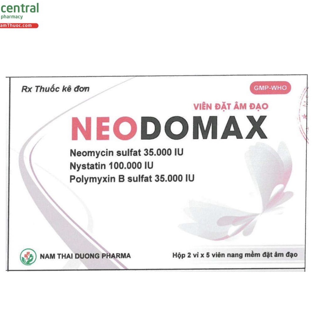 Neodomax điều trị viêm âm đạo
