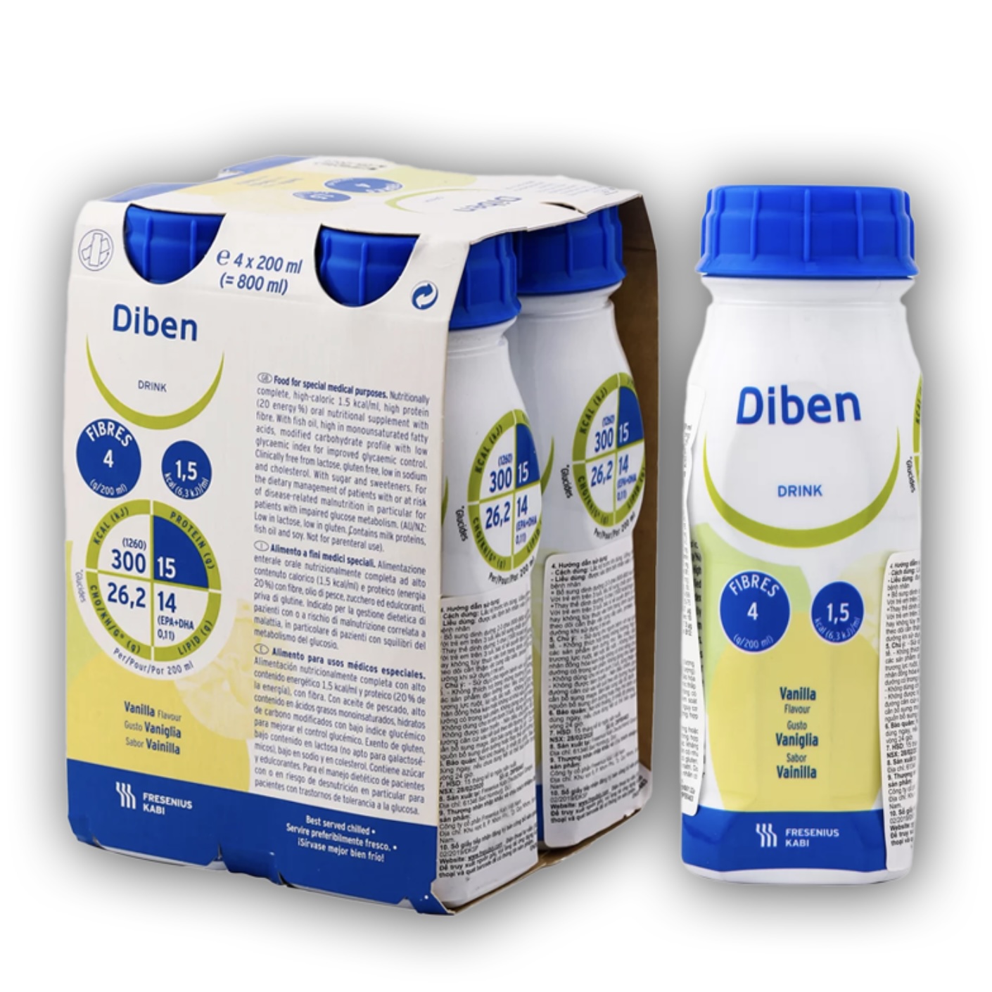 Sữa Diben Drink Vanilla Chuyên Biệt Cho Người Tiểu Đường 200ml