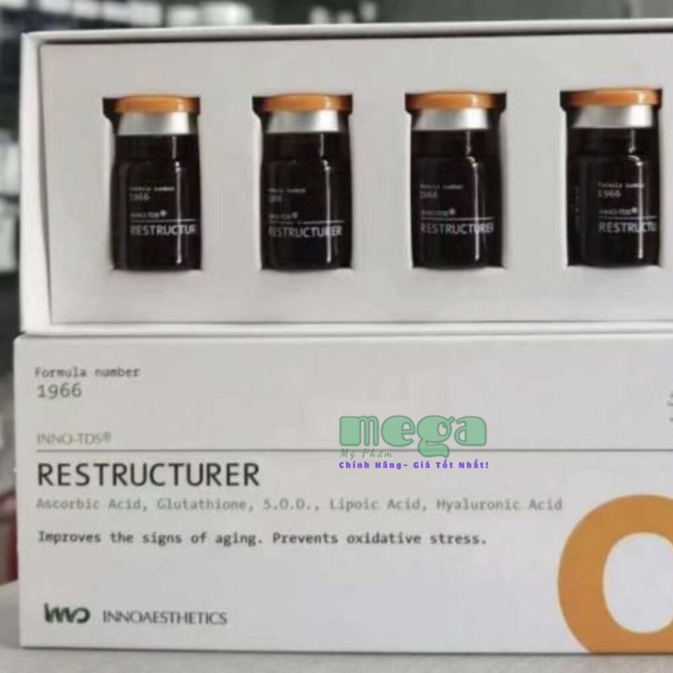 Inno-TDS Restructurer giúp chống oxy hoá và tái tạo da