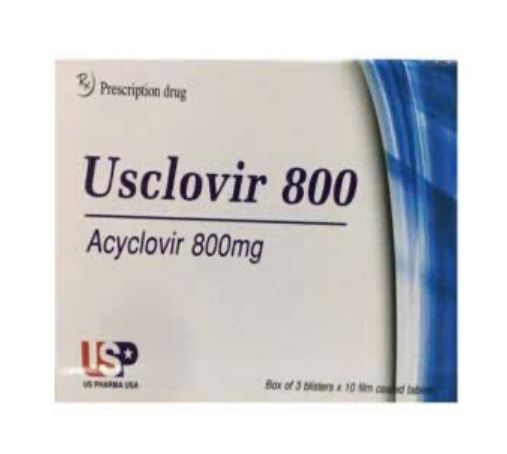 Usclovir 800 điều trị zona thủy đậu