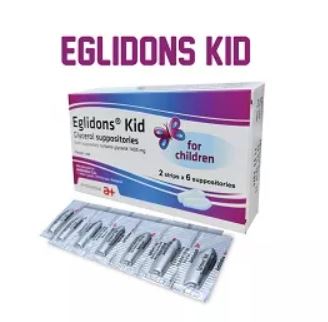 Viên đặt trực tràng Eglidons Kid được dùng để đặt vào trực tràng của trẻ em dưới 12 tuổi để giúp trẻ đi ngoài dễ hơn