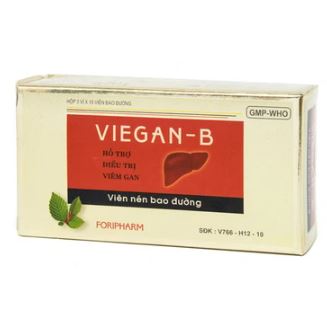 Thuốc Viegan-B Foripharm điều trị viêm gan cấp và mãn tính (3 vỉ x 15 viên)