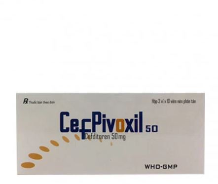 Cefpivoxil 50mg (Hộp 3 vỉ x 10 viên) điều trị nhiễm khuẩn