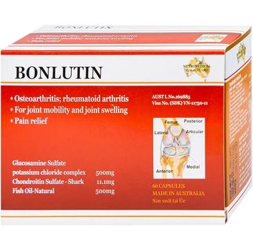 Thuốc Bonlutin Catalent hỗ trợ giảm đau kháng viêm (4 vỉ x 15 viên)