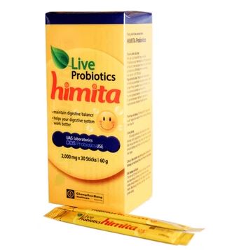 Gói Live Probiotics Himita men vi sinh giúp tăng cường hệ tiêu hóa (30 gói)