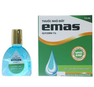 Thuốc nhỏ mắt Emas 1% HaNoi Pharma giảm chứng mỏi mắt (12ml)