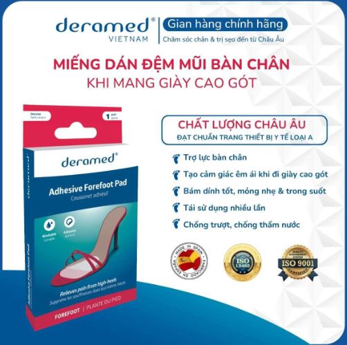 MIẾNG DÁN ĐỆM CHO MŨI BÀN CHÂN DERAMED