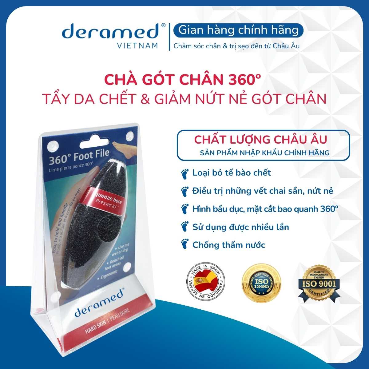 CHÀ GÓT CHÂN 360 ĐỘ SILICONE