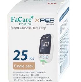 Que thử đường huyết FaCare+ dùng cho máy FaCare+ FC-M168 (TD-4216) (25 que)