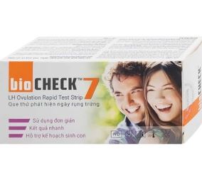 Que thử rụng trứng Bio Check hỗ trợ test nhanh phát hiện ngày rụng trứng (7 que)