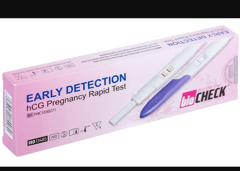 Bút thử thai Biocheck Early Detection hCG Pregnancy Rapid Test