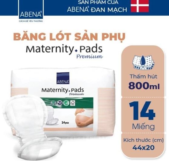 Băng lót sản phụ Abena Premium (thấm hút 800ml) ( 14 miếng/ 1 gói )