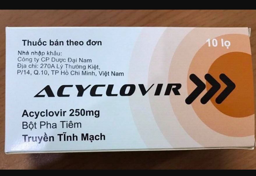 Thuốc Acyclovir 250mg điều trị chống virus