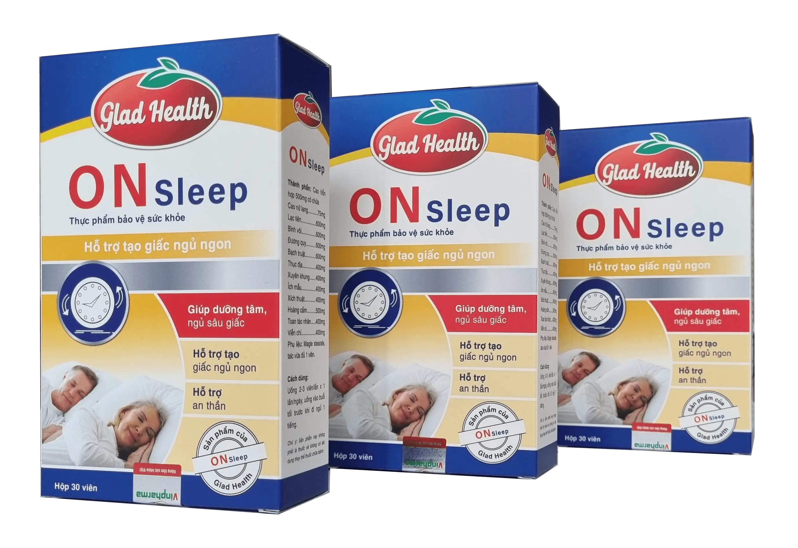 GLAD HEALTH ON SLEEP HỘP 30 VIÊN – NGỦ NGON VÀ SÂU HƠN