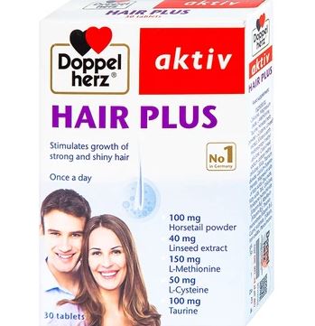 Viên uống Hair Plus Doppelherz giảm rụng tóc (30 viên)