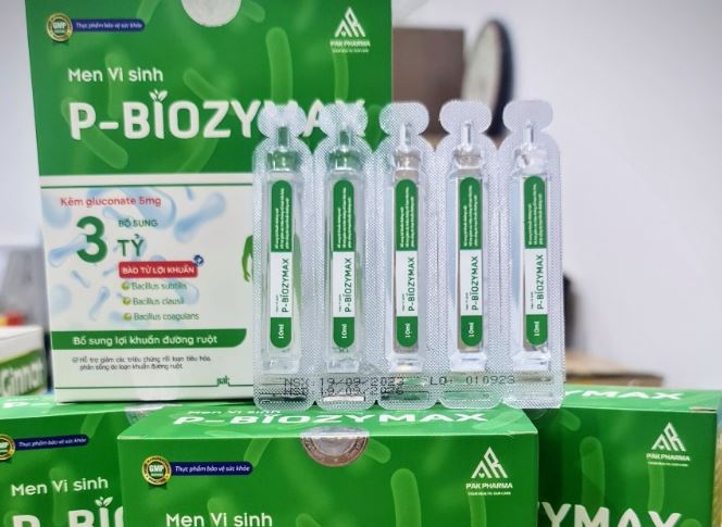 Men vi sinh bổ sung lợi khuẩn đường ruột cho bé P- Biozymax hộp 20 ống