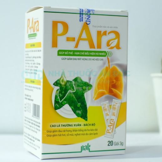 Giảm Đau Rát Họng Do Ho, Bổ Phế Para P-Ara