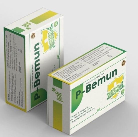 Giúp ăn ngon miệng, hỗ trợ tăng cường sức đề kháng P-Bemun hộp 4 vỉ x 7 viên