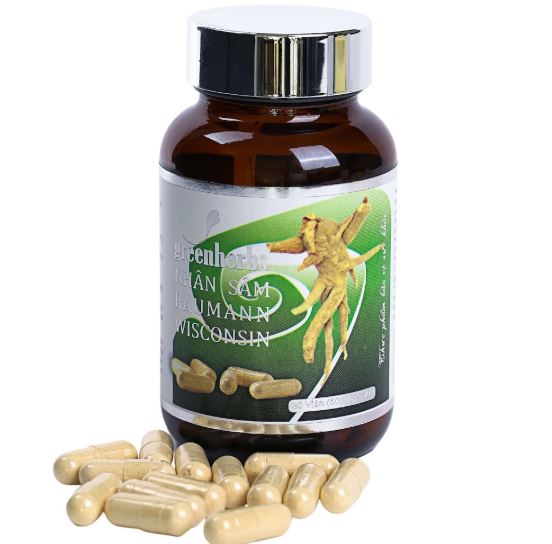 Nhân Sâm Mỹ Greenherbs (Baumann Wisconsin) 500mg