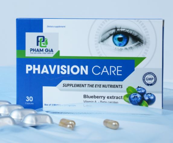 PHAVISION CARE ( Hộp 3 vỉ x10 viên) bổ sung các dưỡng chất cho mắt