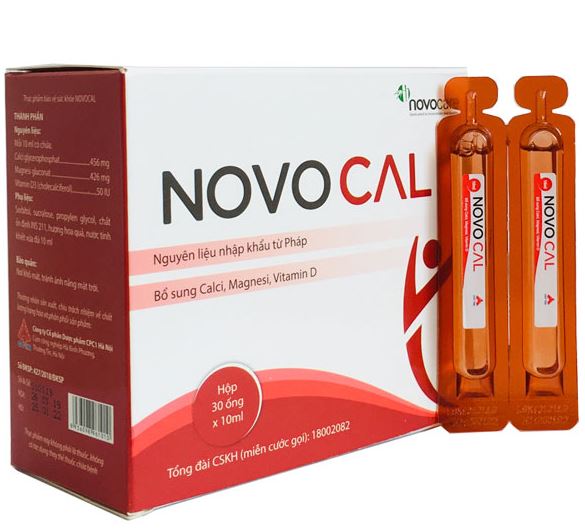 Thuốc Novocal, bổ sung calci, magie, phospho, giúp xương, răng chắc khỏe