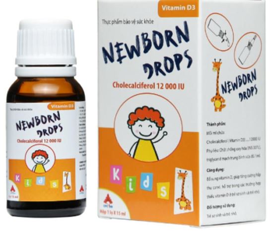Newborn Drops giúp phát triển chiều cao, xương răng chắc khỏe