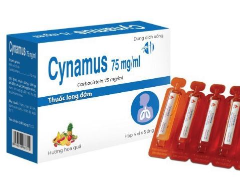 Cynamus 75mg/ml – Ống uống long đờm